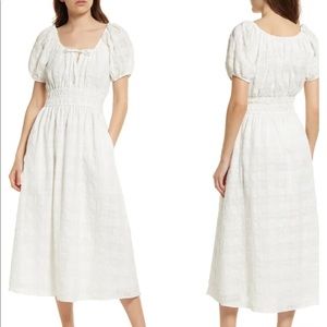 Madewell Seersucker Sophia Dress S in Lighthouse NWT